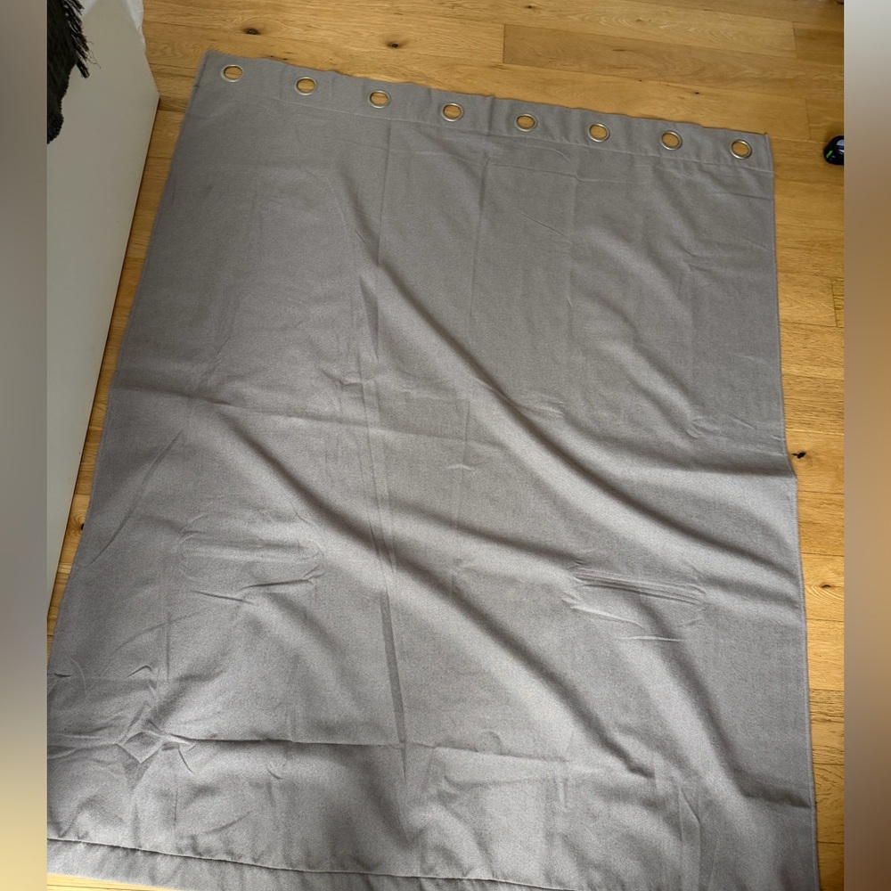Gray Grommet blackout Curtain